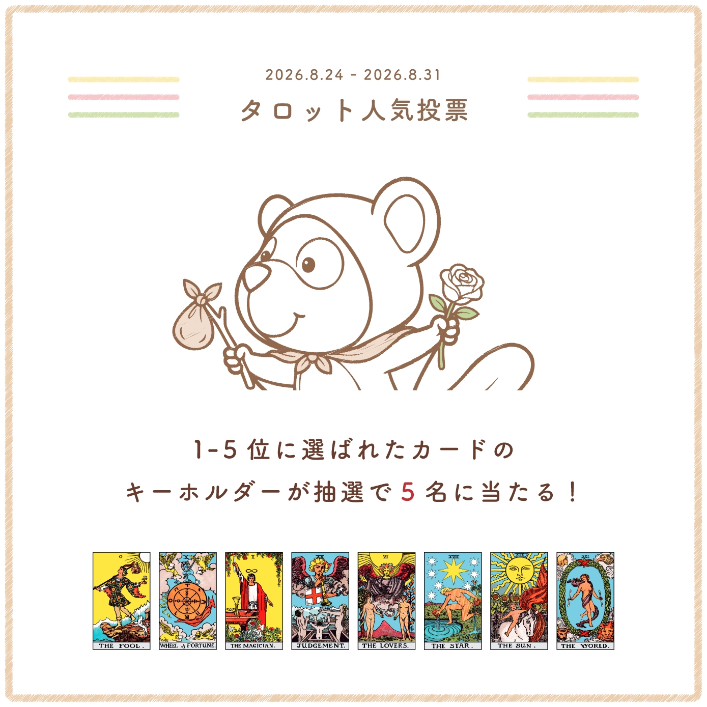タロット人気投票 結果発表
